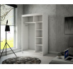 Posuvná skriňa so zrkadlom a lacobelom TOURA 120 Sonoma+Choco Lacobel