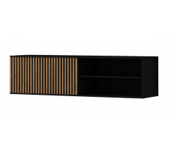 Meorati 150 Závesná TV skrinka čierna/dub artisan Matte Black, dub artisan 40x40