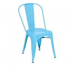 Stolička Paris modrá inšpirovaná Tolix