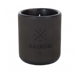 Sviečka Earth Nairobi sivá
