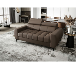 Sofa PORTO II 190 cm prírodná koža - Mliečna koža čokoláda