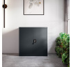 Oceľová skrinka do kancelárie BEATA, 900 x 930 x 400 mm, antracitová