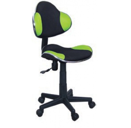 Detská stolička Q-G2 čierna/zelená