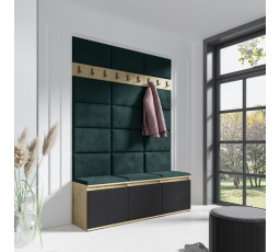 Predsieňová stena EMI 6, Trinity 28/Artisan + Black