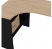 Písací stôl FELIX 118, Čierny mat/Jackson hickory