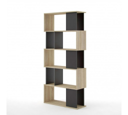 Regál PENTA 735, Dub sonoma/Čierna
