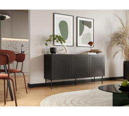 Komoda SIENA 150, čierna