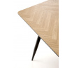 Jedálenský stôl BERTO, Prírodná/Čierna