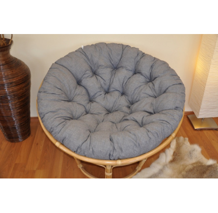 Polster deluxe na kreslo papasan 110 cm - sivý melír Polster deluxe na kreslo papasan 110 cm - sivý melír