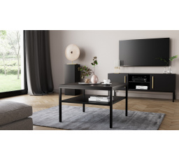 Konferenčný stôl LANZZI 60, Čierny Mat