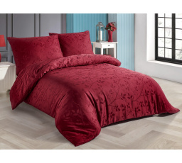 Saténová obliečka na vankúš Vetvičky červené 40x40