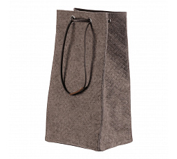 Koš prádelní - látkový, stahovací, šedá barva