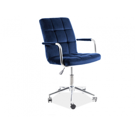 Kancelárske kreslo Q-022 VELVET - Blue Bluevel 86 Kancelárske kreslo Q-022 VELVET - Blue Bluevel 86