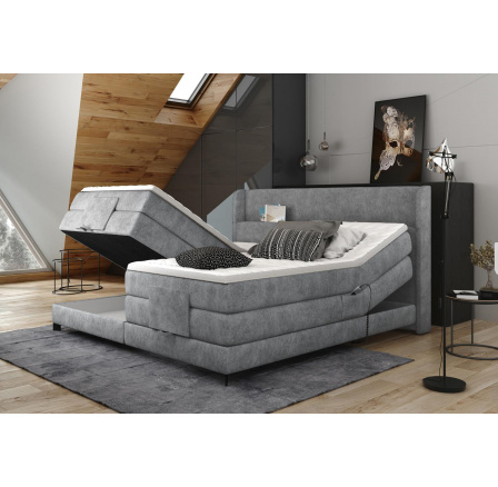 Posteľ - boxspring SAMBA, 160x200 cm, SOLAR 61