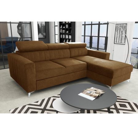 Rohová sedacia súprava Mildred P hnedá