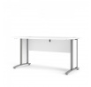 Písací stôl OFFICE 80400/35, Biela/Silver grey