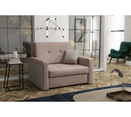 Rozkladacia pohovka Vivian Mel I ružová/sivá