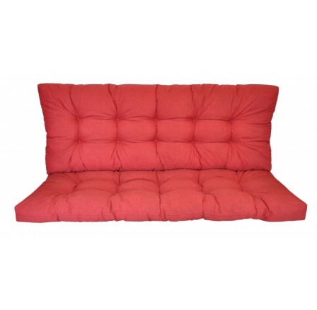 Vankúš na záhradnú hojdačku 120 cm - bordová látka