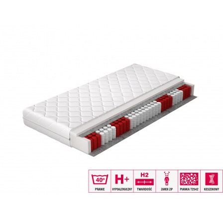 Taštičkový matrac Pedro 160x200 Hypoalergénny poťah Microfibre