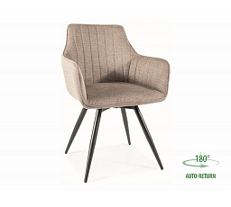 Jedálenská otočná stolička BALLO, Brego Béžová 34/Čierna