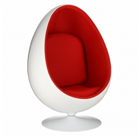 Kreslo Ovalia Chair bielo červené Kreslo Ovalia Chair bielo červené