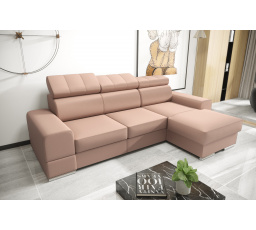 Rohová sedacia súprava ROYAL MINI 260×160 prírodná koža - ľavá, prírodná koža - voliteľná farba