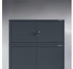Nástavec na skriňu EVA Compact 800 x 380 x 400 mm, Antracitový