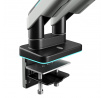 Dvojitý držiak na monitory 49 palcov, šedo-čierny RGB X-Arm Dual