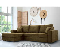 Rohová sedacia súprava Lola L khaki
