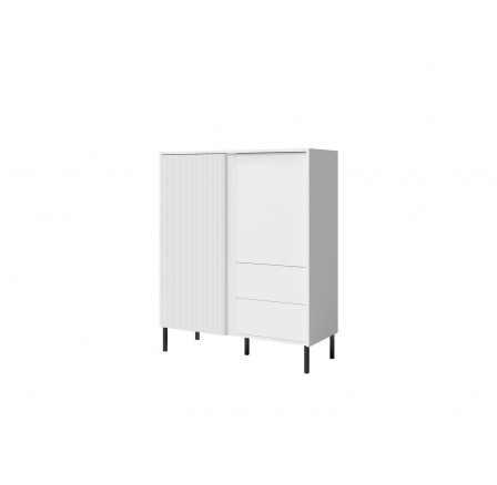 Komoda Michel R1 2d2s, biela/biele lamely