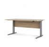 Písací stôl OFFICE 80400/318, Dub sonoma/Silver grey