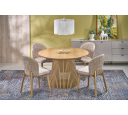 FARGO rozkladací stôl, doska - prírodná, nohy - prírodné (2ks=1ks)