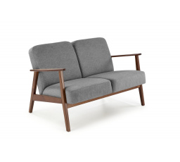 Pohovka MILANO 2S, Sivý Castel 93/Tmavý Orech