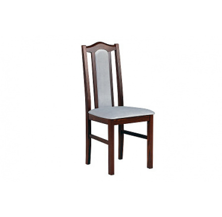 BOSANOVA 2 (BOSS 2)- jedálenská stolička - orech / svetlosivá látka č. 16X - kolekcia "DRE" (K150-Z)