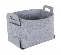 Kôš/ krabica z filcu M sivá skladacia