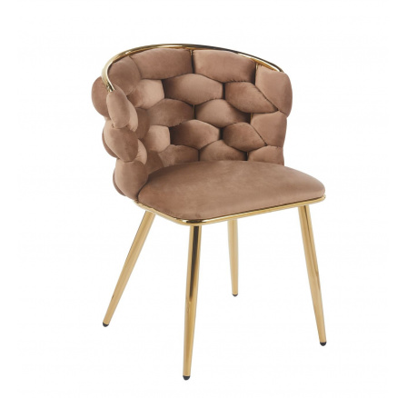 Stolička velvet cappuccino K47-FXJG G Stolička velvet cappuccino K47-FXJG G