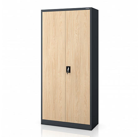 Kancelárska skriňa na dokumenty kovová antracitová / dub sonoma: Eco Design JANA H 900 x 1950 x 400 mm Kancelárska skriňa na dokumenty kovová antracitová / dub sonoma: Eco Design JANA H 900 x 1950 x 400 mm