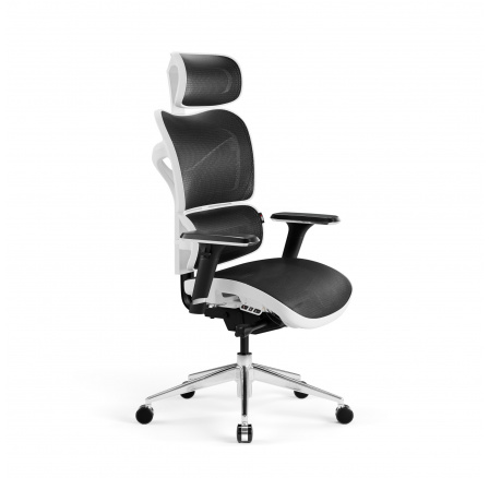 Ergonomické kancelárske herné kreslo Commander Bielo-Čierne