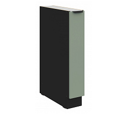 Dolní skříňka ARIA - 15 D CARGO BB, Černá/Aquamarine