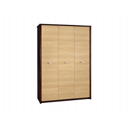 Šatníková skriňa - ELBO 06, Wenge/Dub Lindbery Šatníková skriňa - ELBO 06, Wenge/Dub Lindbery
