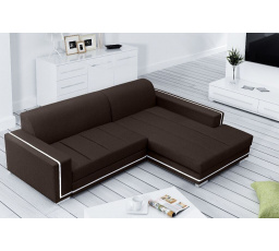 Rohová sedacia súprava Tamarin P tm.hnedá