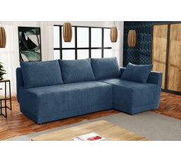 Rohová sedacia súprava Neklan P modrá