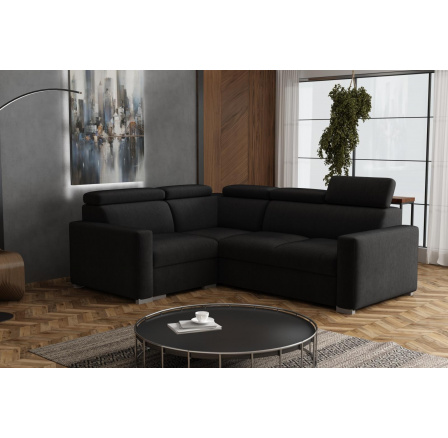 Sedacia súprava Petrit III ľavá Kronos čierna