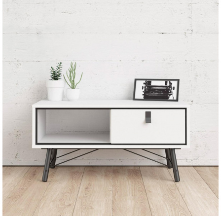 Konferenčný stolík RAIN, Biely matný