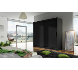 Šatní skriňa BERGER I, Čierna