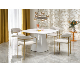 Jedálenský stôl FLAVIO, biely