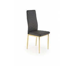 Jedálenská stolička K501, čierna/zlatá