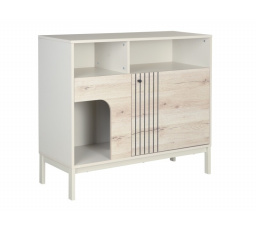 Komoda FROST K3, Dub Alpská/Off White