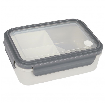 Šedý lunch box Clip