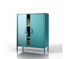 Skrinka s policami VITO, 800 x 1015 x 400 mm, Moderná: morská